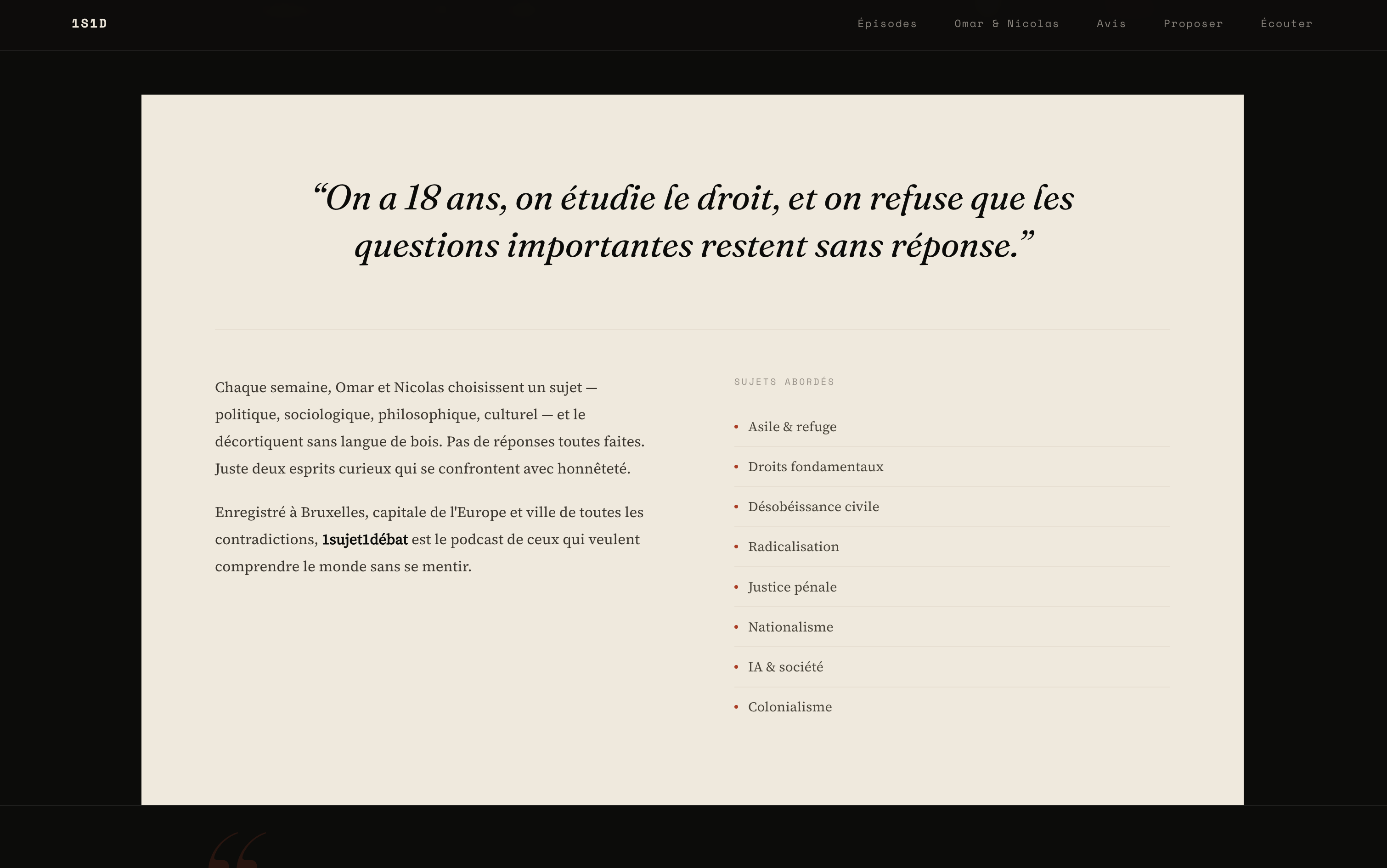 1Sujet1débat